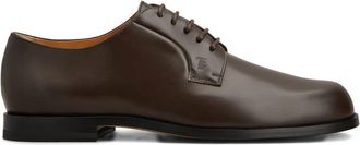 Tod's embossed derby shoes - men - CALFSKIN/Calf Leather/Calf Leather/Rubber - 10.5 - Brown