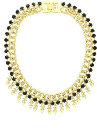 Olivia Welles Asa Crystal Chain Necklace in Metallic at Nordstrom Rack
