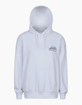 Mountain Warehouse Womens Mountain Warehouse Womens/Ladies Scotland Graphic Relaxed Fit Hoodie - Cream - Size: 12