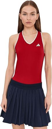 adidas Heritage Tennis Tank Top Womens Workout Power Red : 2XL, Elastane/Polyester