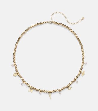 Sydney Evan Collana in oro 14kt con perline e perle