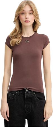 Diesel Tops, Dames, Bruin, S, Katoen, T-Angie-Od