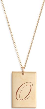 Set & Stones Stella Initial Pendant Necklace in Gold /O at Nordstrom