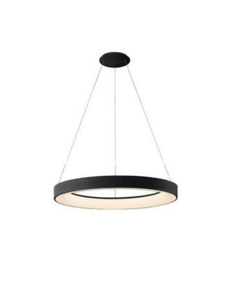 Mantra Mantra L&aacute;mpara Colgante Led Niseko Ii Negra Con Mando, Regulable &Oslash; 90-65-50-38 Cm