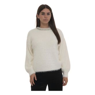 Guess Dames, Truien, Wit, Maat: M Acryl