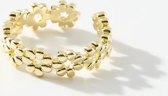 Simons Womens Flower open toe ring