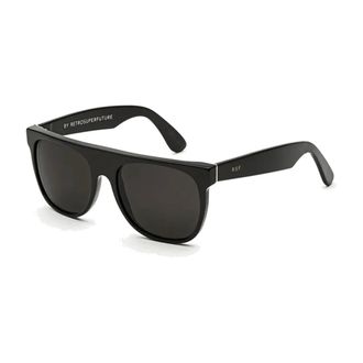 Retro Superfuture Sunglasses, unisex, Black, 55 MM, Flat Top Sunglasses