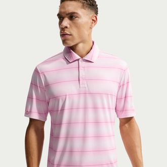 Nike Mens Par Dri-FIT Golf Polo in Pink | IB0218-664