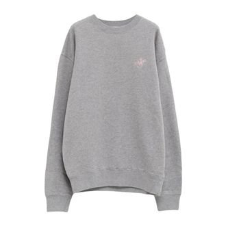 J.W.Anderson Hoodies & sweatvesten, Heren, Grijs, XL, Katoen, Ribbon Anchor Sweatshirt