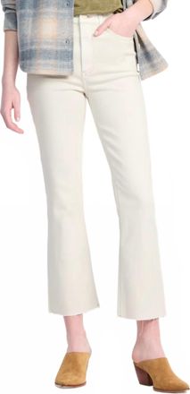 Pistola Denim Lennon High Rise Crop Boot Jean In Sandstone