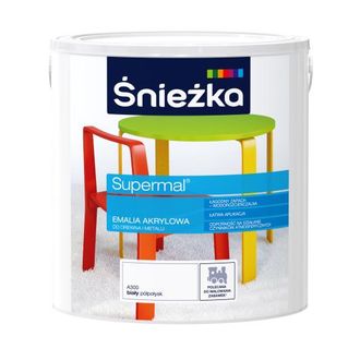 OEM Esmalte Acr&iacute;lico Supermal Para Madera Y Metal A300 Blanco Semibrillante 2,5 L