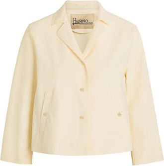 Herno Cropped Stretch-polyamide Jacket - Off White - 44 (UK12 / M)