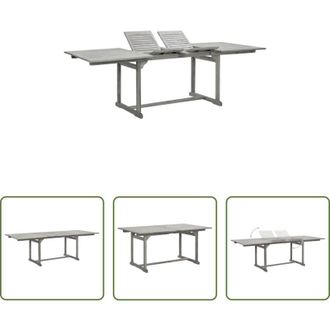 vidaXL Tavolo da pranzo in legno - Tavolo da Pranzo per Esterni (160-240)x100x75cm Massello Acacia