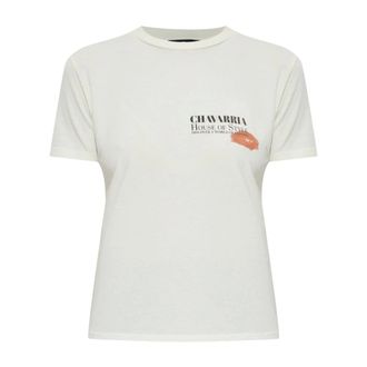 Willy Chavarria Camiseta de algod&oacute;n Total Transformation Ringe - Tops - Mujer - Beige - XS