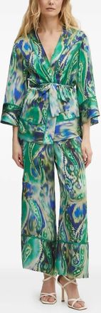 Simona Corsellini Top con stampa - Verde