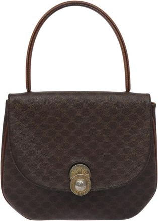 Celine Macadam Brown Canvas Handbag (Pre-Owned)
