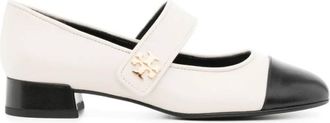 Tory Burch Cap-Toe Leather Ballet Mary Janes, Size 9