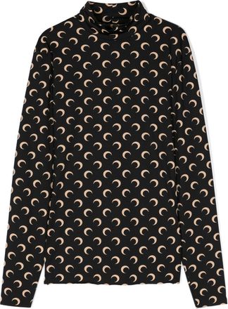 Marine Serre Regenerated Second Skin top - men - Recycled Spandex/Recycled Polyamide - 3XL - Brown