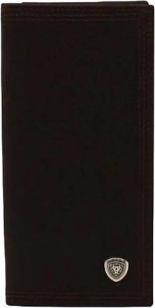 Ariat Youth Shield Concho Leather Wallet In Brown Rowdy