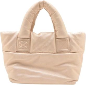 Chanel Pre-owned Tote Bags, female, Beige, Size: ONE SIZE Pre-owned Coco Cocoon Tote