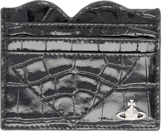 Vivienne Westwood Heart Card Holder - Dames - Portefeuilles - Zwart - ONE Size - Accessoires