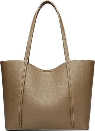 Generic Women Shoulder Bags Messenger Commuting Tote Bag Large Handbag Purses, Compatible For Female(Khaki)
