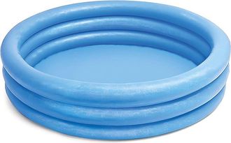 Trade Shop Trade Shop - Piscina Crystal Blu A 3 Anelli Gonfiabili 147 X 33 Cm 330lt Bambini Estate 58426