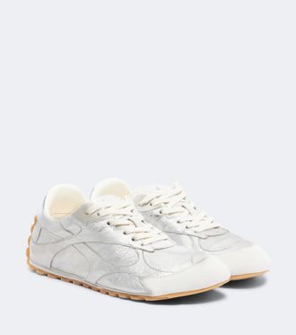 Bottega Veneta Orbit Flash metallic leather sneakers