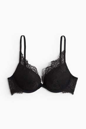 H&M Super-Pushup-BH aus Spitze - Schwarz