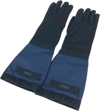 Prada Pre-owned Accessories, female, Blue, Size: ONE SIZE Pre-owned Long gloves