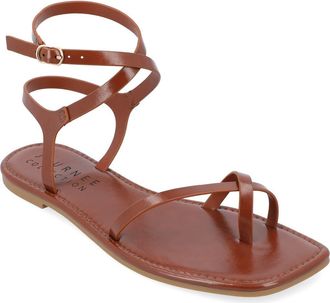 Journee Collection Charra Sandal in Cognac at Nordstrom Rack, Size 6.5