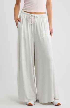 Boys Lie Pinky Promise Leah Wide Leg Lounge Pants in Grey at Nordstrom, Size X-Large
