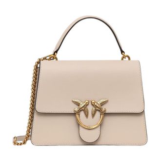 Pinko Pinko, Dames, Tassen, Beige, Maat: ONE Size Leer