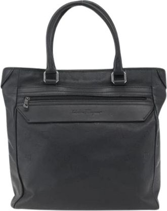 Ferragamo Pre-owned Tote Bag - Dames - Vintage Shopper - Zwart - ONE Size - Leer - Vintage