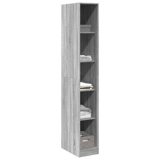 Berkfield Home Wardrobe Grey Sonoma 30x50x200 cm Engineered Wood | Size: 30 x 50 x 200 cm