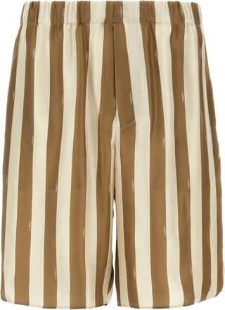 Fendi Korte Broeken, Heren, Beige, M, Bermuda shorts
