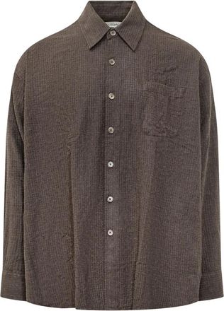 Our Legacy Borrowed Shirt - Heren - Casual Overhemden - Bruin - XL - Katoen - Overhemden
