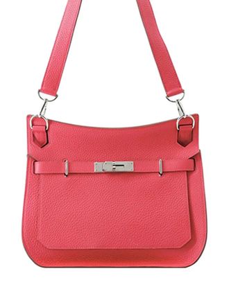 Herm&egrave;s 2019 Clemence Jypsiere 28 crossbody bag - women - Calf Leather - One Size - Pink