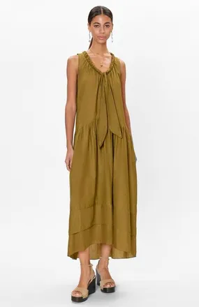 Rebecca Taylor Lilou Sleeveless Dress in Leaf Green at Nordstrom, Size X-Small