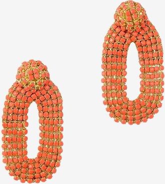 Deepa Gurnani Ohrringe aus Strass Bianca S