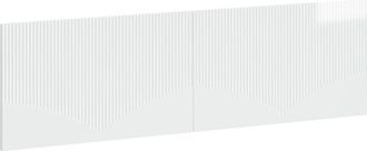vidaXL Cabecero Montada En La Pared Hoorn Blanco Brillante Vidaxl