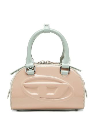 Diesel 1DR Dome embossed logo crossbody bag - Neutrals