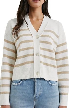 Rails Womens Geneva Cardigan In Sand Stripe