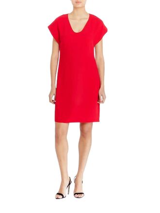 Amanda Uprichard Colson Dress In Scarlet