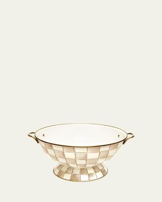 MacKenzie-Childs Mocha Check Everything Bowl