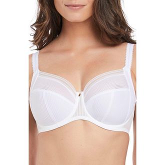Fantasie Fusion Underwire Side Support Bra in White at Nordstrom, Size 34Dd