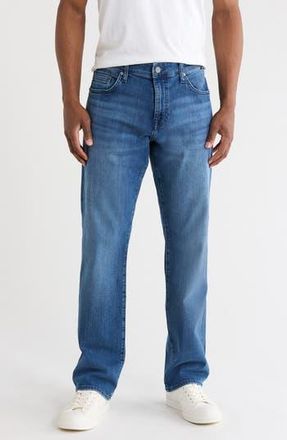 Mavi Matt Relaxed Straight Leg Jeans in Mid Brushed Ocean Ci at Nordstrom Rack, Size 33 X 34
