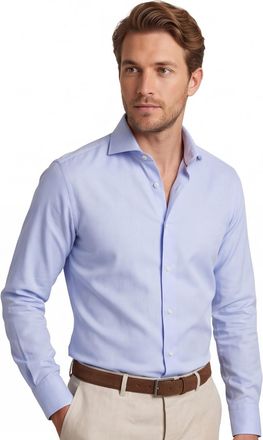 John Miller Overhemd John Miller Tailored fit lichtblauw strijkvrij