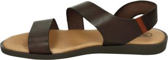 Hee Schoenen, Dames, Bruin, 38 EU, Leer, 26362 Flat Sandalen