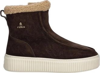 Furla Sky Enkelboots - Dames - Schoenen - Bruin - Maat: 41 EU Leer